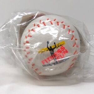 Vintage McDonald's MICHAEL JORDAN Fitness Fun Challenge Baseball Sealed Plastic